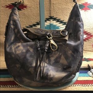 Tie dyed frye Jenny hobo bag